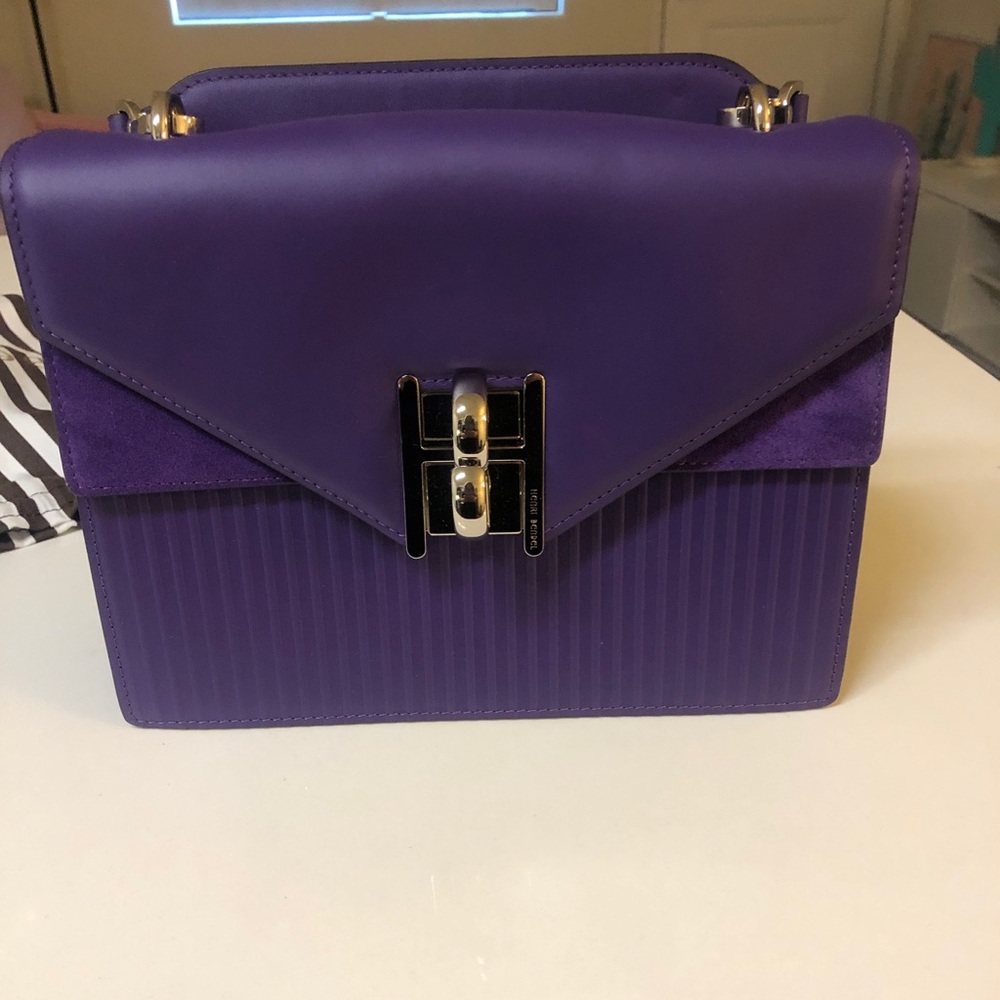 Henri Bendel Purple Crossbody Satchel